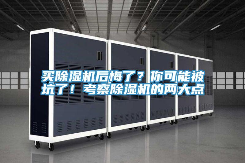 買除濕機后悔了?你可能被坑了!考察除濕機的兩大點