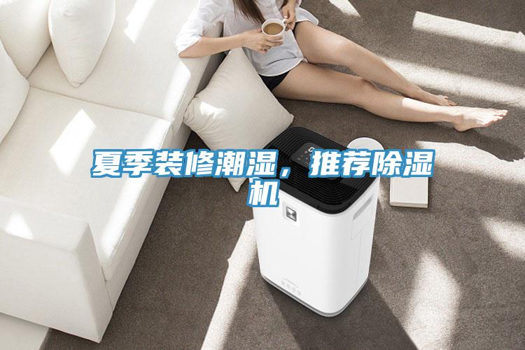 夏季裝修潮濕，推薦除濕機