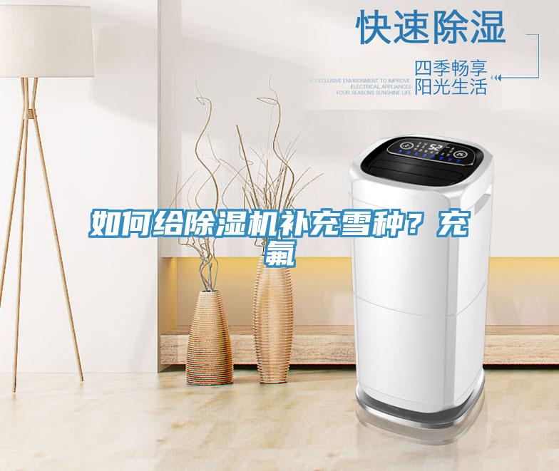 如何給除濕機補充雪種？充氟