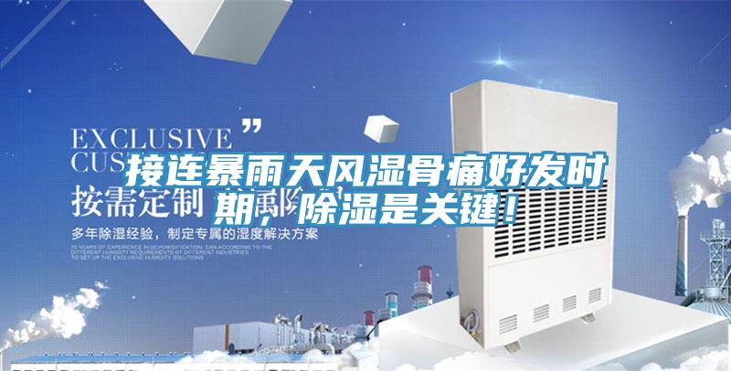 接連暴雨天風濕骨痛好發時期,除濕是關鍵!