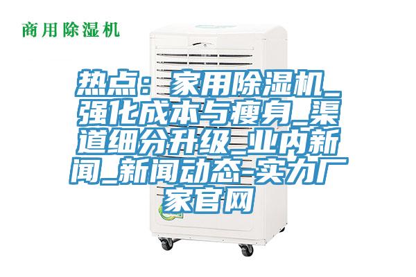 熱點：家用除濕機_強化成本與瘦身_渠道細分升級_業內新聞_新聞動態-實力廠家官網