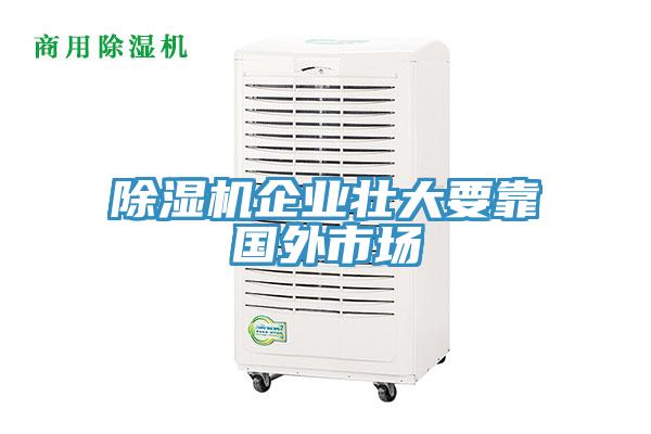 除濕機企業壯大要靠國外市場