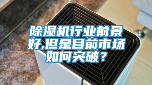 除濕機行業前景好,但是目前市場如何突破？