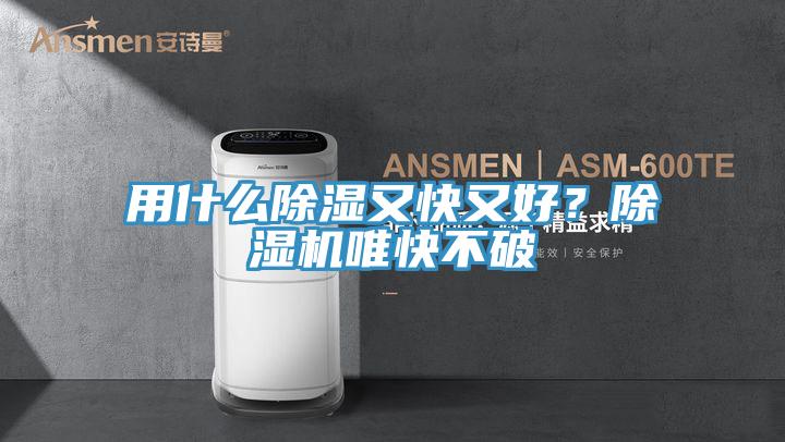 用什么除濕又快又好？除濕機唯快不破