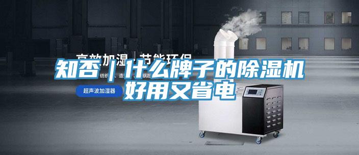 知否｜什么牌子的除濕機好用又省電