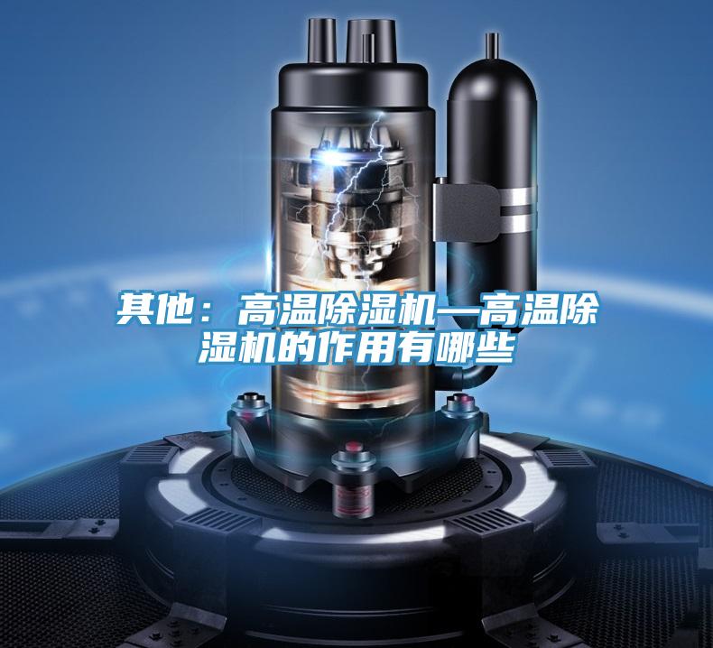 其他：高溫除濕機(jī)—高溫除濕機(jī)的作用有哪些