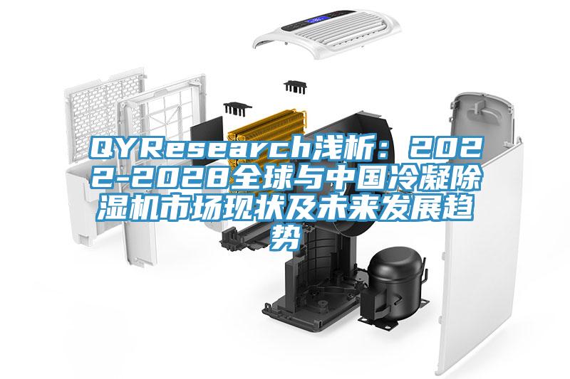 QYResearch淺析：2022-2028全球與中國冷凝除濕機市場現狀及未來發展趨勢