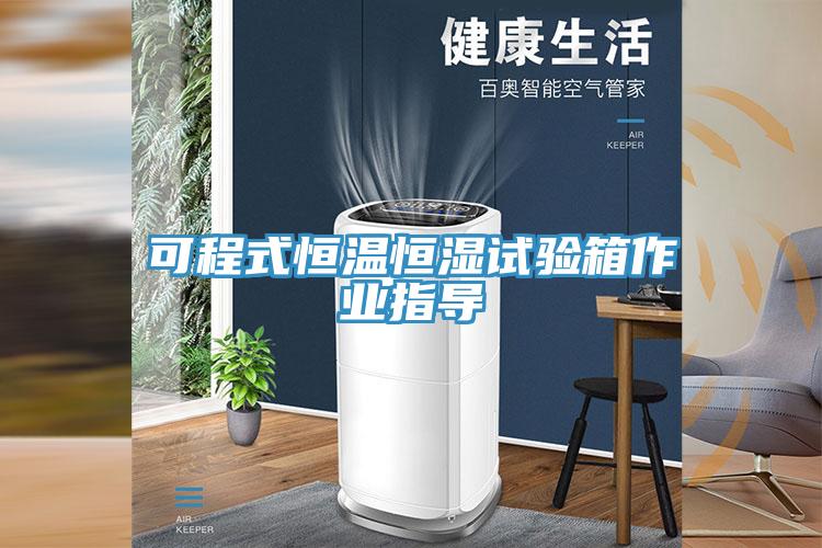 可程式恒溫恒濕試驗箱作業(yè)指導(dǎo)