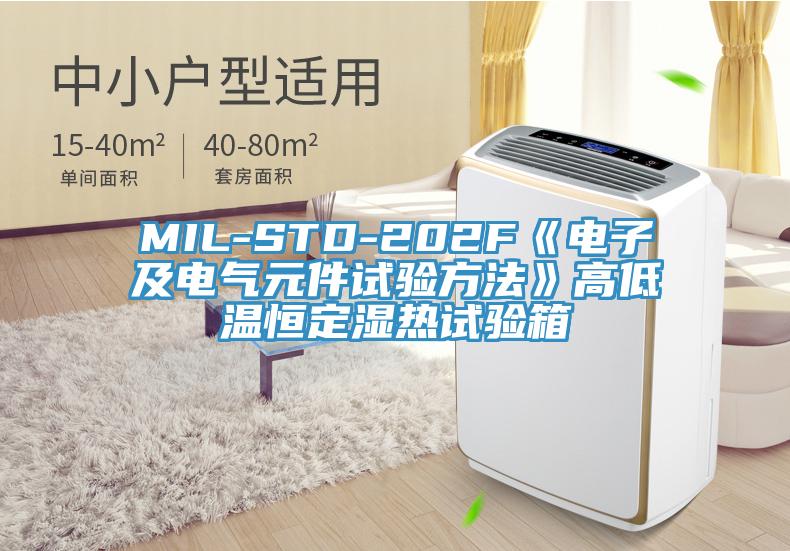 MIL-STD-202F《電子及電氣元件試驗方法》高低溫恒定濕熱試驗箱