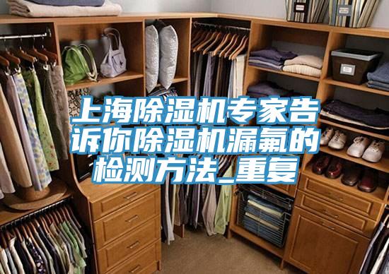 上海除濕機專家告訴你除濕機漏氟的檢測方法_重復