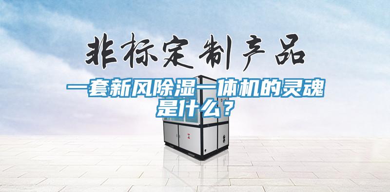 一套新風除濕一體機的靈魂是什么?