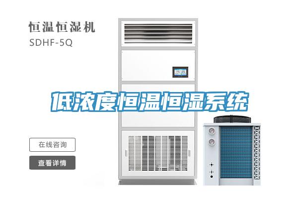 低濃度恒溫恒濕系統