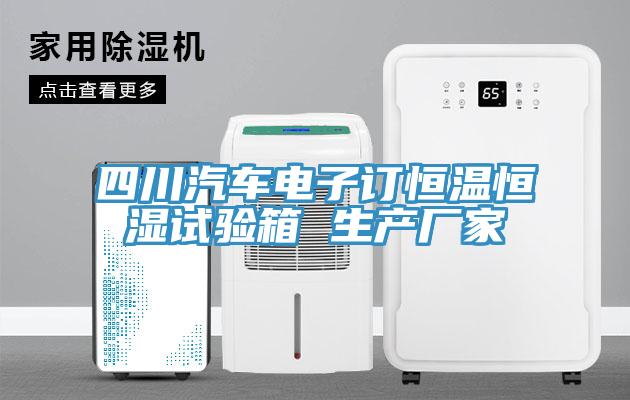 四川汽車電子訂恒溫恒濕試驗箱 生產廠家