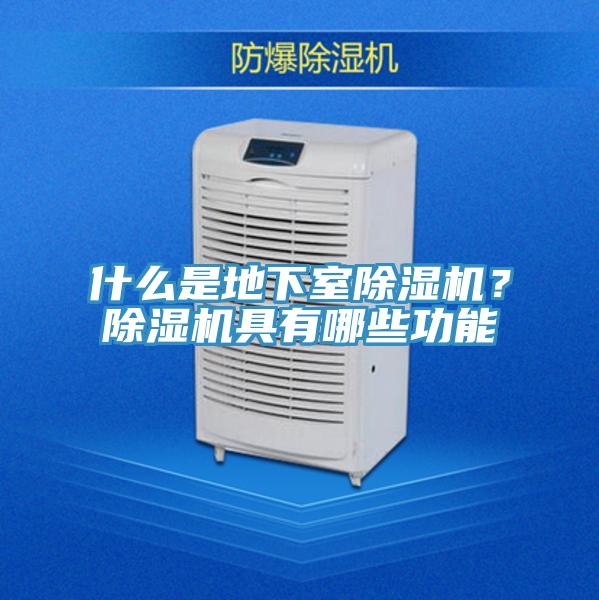 什么是地下室除濕機？除濕機具有哪些功能