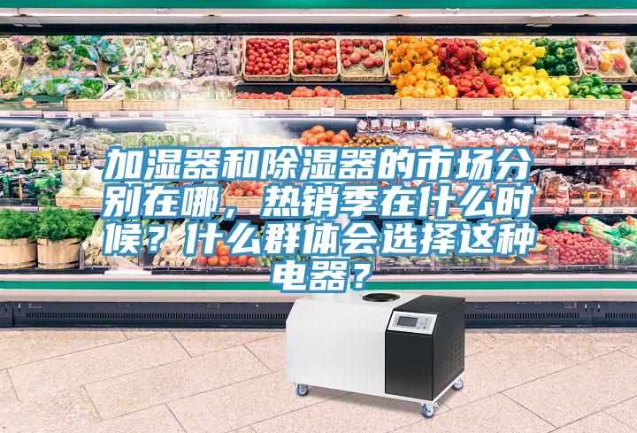 加濕器和除濕器的市場分別在哪，熱銷季在什么時候？什么群體會選擇這種電器？