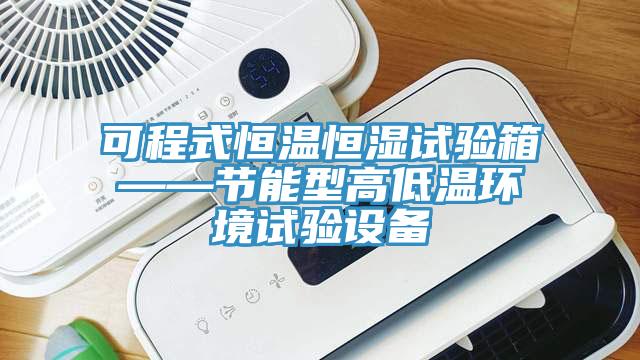 可程式恒溫恒濕試驗箱——節(jié)能型高低溫環(huán)境試驗設(shè)備