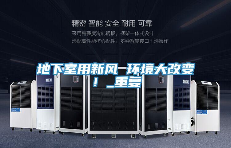 地下室用新風 環境大改變！_重復