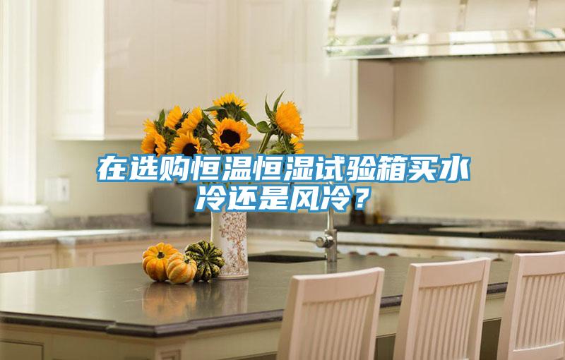在選購恒溫恒濕試驗箱買水冷還是風冷？