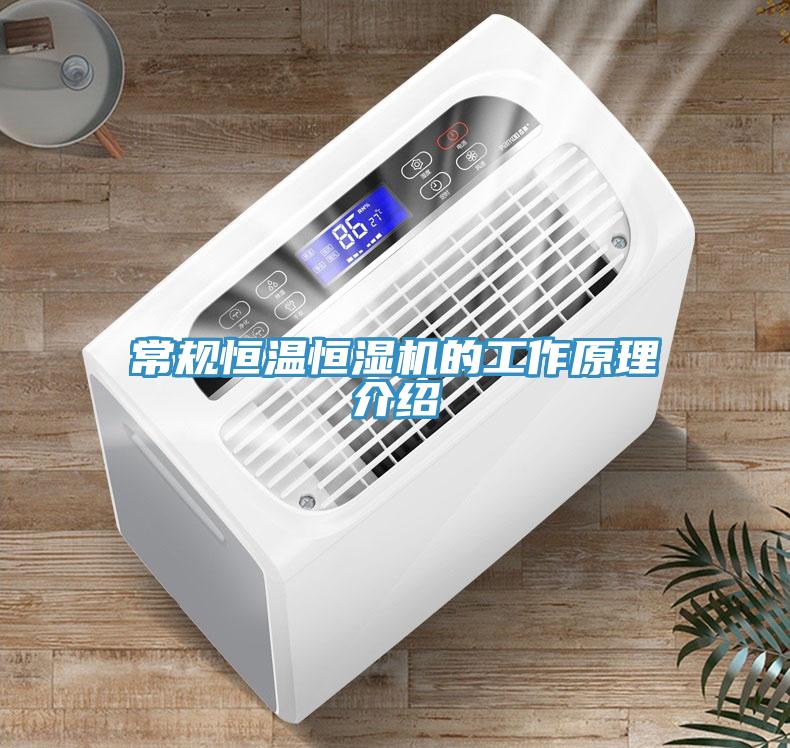 常規(guī)恒溫恒濕機的工作原理介紹