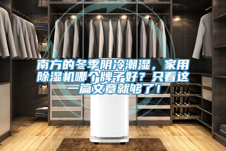 南方的冬季陰冷潮濕，家用除濕機哪個牌子好？只看這一篇文章就夠了！