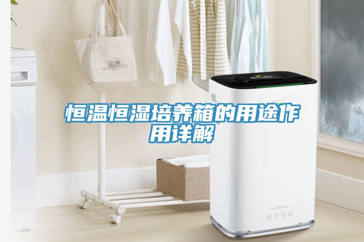 恒溫恒濕培養(yǎng)箱的用途作用詳解