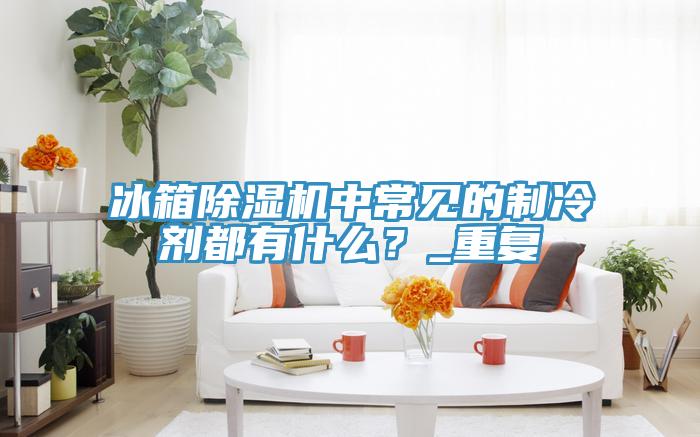 冰箱除濕機中常見的制冷劑都有什么？_重復