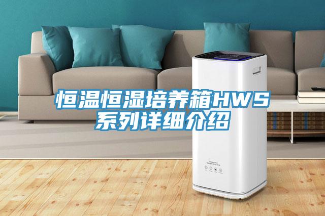 恒溫恒濕培養箱HWS系列詳細介紹