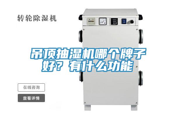 吊頂抽濕機哪個牌子好？有什么功能