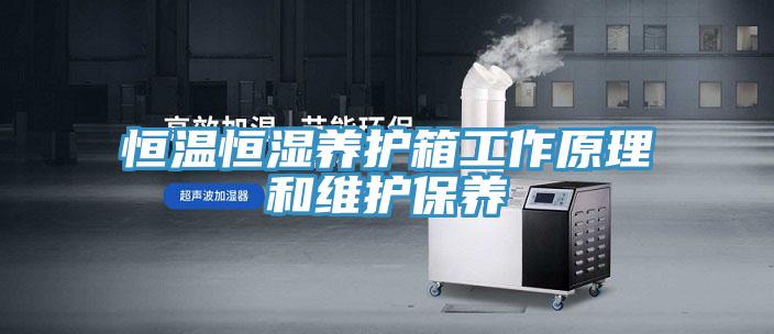恒溫恒濕養護箱工作原理和維護保養