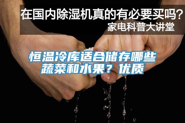 恒溫冷庫適合儲存哪些蔬菜和水果？優質