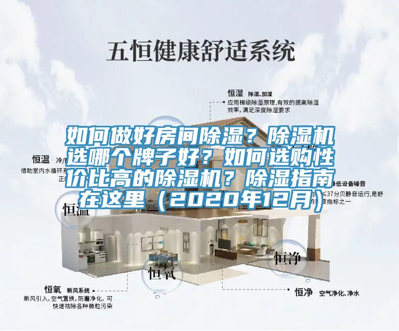 如何做好房間除濕？除濕機選哪個牌子好？如何選購性價比高的除濕機？除濕指南在這里（2020年12月）
