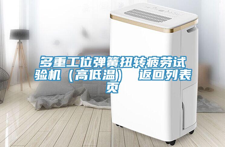 多重工位彈簧扭轉(zhuǎn)疲勞試驗機（高低溫） 返回列表頁