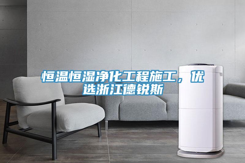 恒溫恒濕凈化工程施工，優選浙江德銳斯