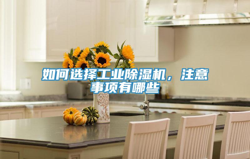 如何選擇工業除濕機，注意事項有哪些