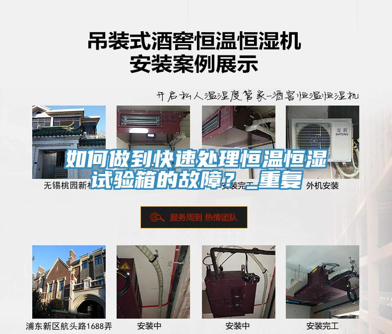 如何做到快速處理恒溫恒濕試驗箱的故障？_重復(fù)
