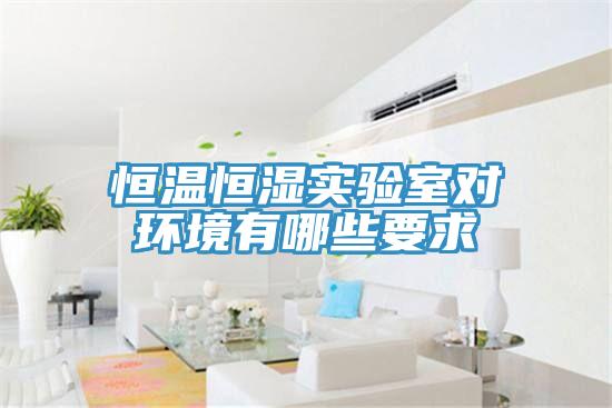 恒溫恒濕實(shí)驗(yàn)室對環(huán)境有哪些要求