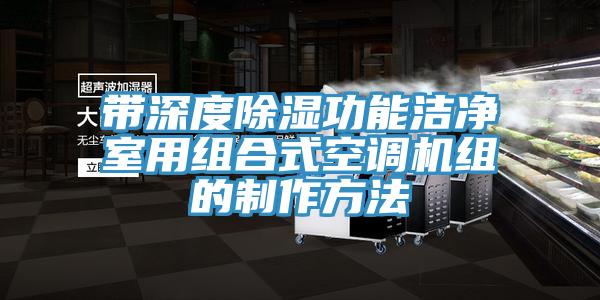 帶深度除濕功能潔凈室用組合式空調機組的制作方法