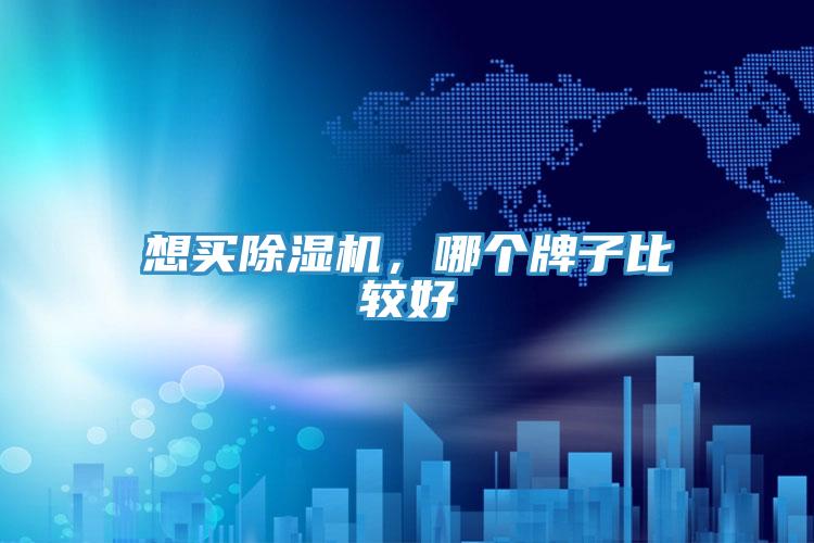 想買除濕機，哪個牌子比較好