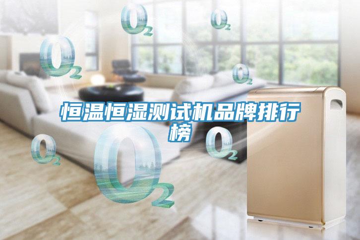 恒溫恒濕測試機品牌排行榜