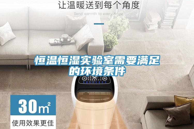 恒溫恒濕實驗室需要滿足的環(huán)境條件