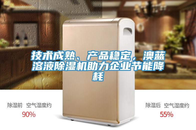 技術成熟、產品穩定，澳藍溶液除濕機助力企業節能降耗