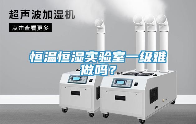 恒溫恒濕實驗室一級難做嗎？