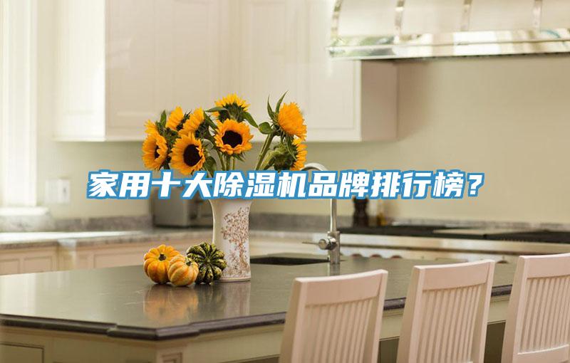 家用十大除濕機品牌排行榜?