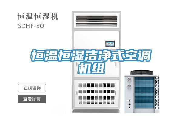 恒溫恒濕潔凈式空調機組