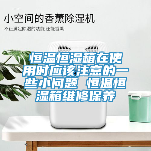 恒溫恒濕箱在使用時應該注意的一些小問題 恒溫恒濕箱維修保養