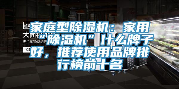 家庭型除濕機:家用“除濕機”什么牌子好,推薦使用品牌排行榜前十名