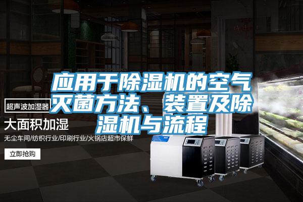 應用于除濕機的空氣滅菌方法、裝置及除濕機與流程