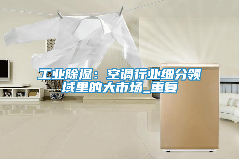 工業除濕：空調行業細分領域里的大市場_重復