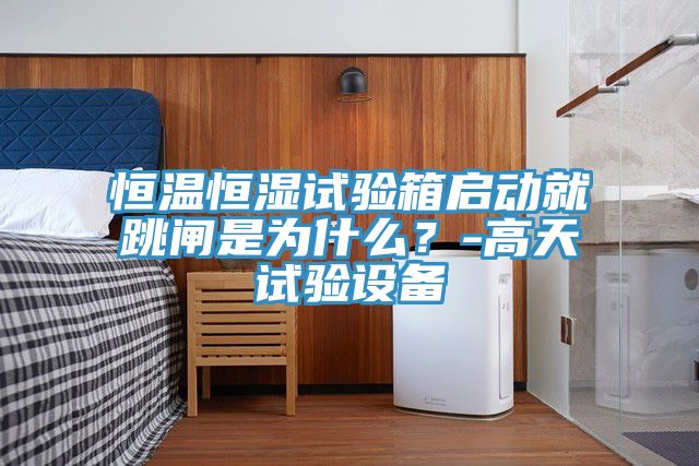 恒溫恒濕試驗箱啟動就跳閘是為什么?-高天試驗設(shè)備