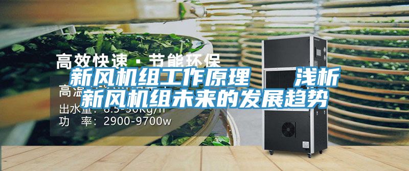 新風機組工作原理   淺析新風機組未來的發展趨勢